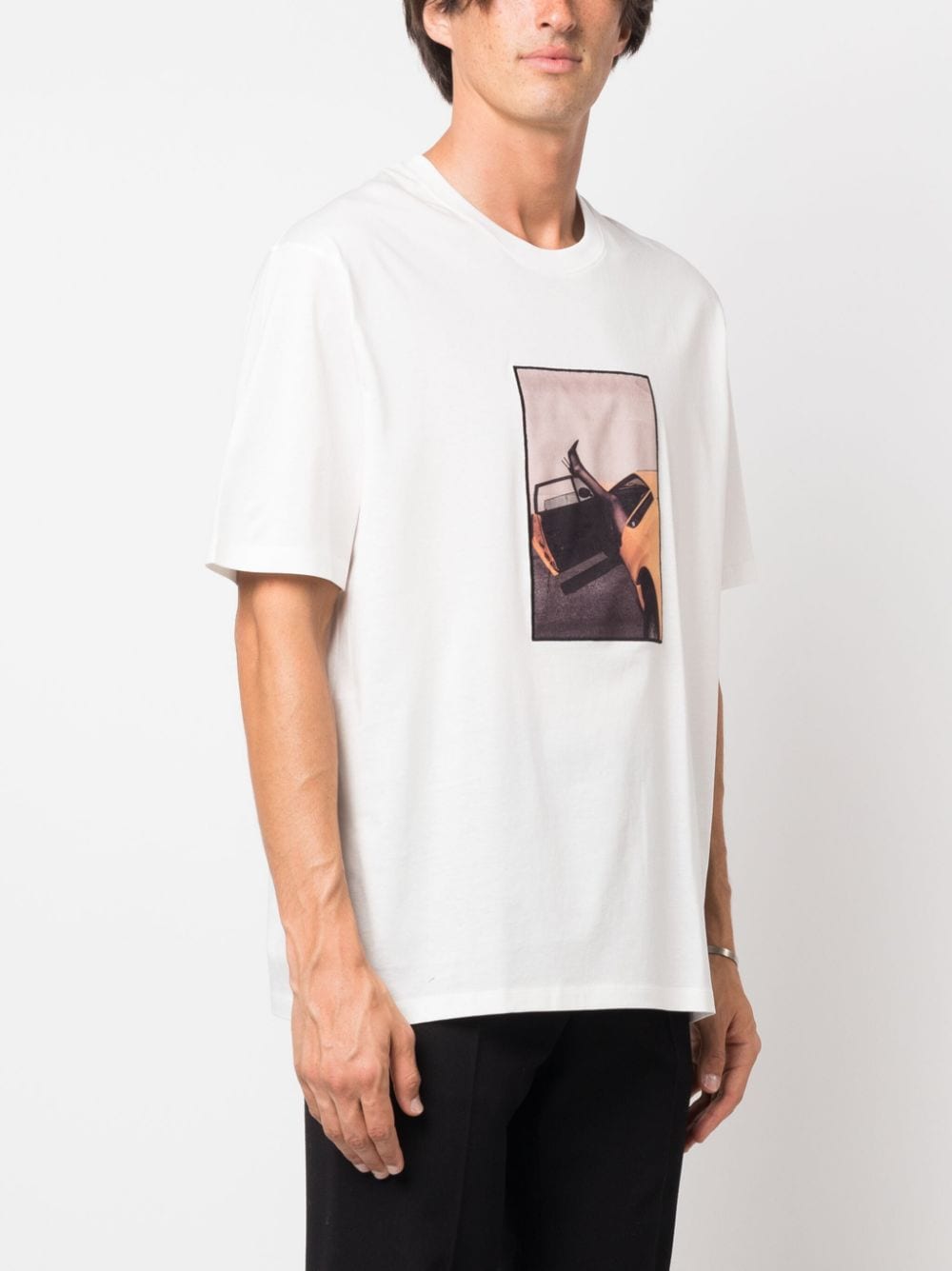 Shop Limitato Graphic-print Cotton T-shirt In White