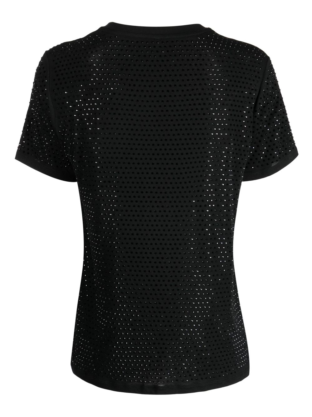 Cynthia Rowley T-shirt verfraaid met kristallen - Zwart