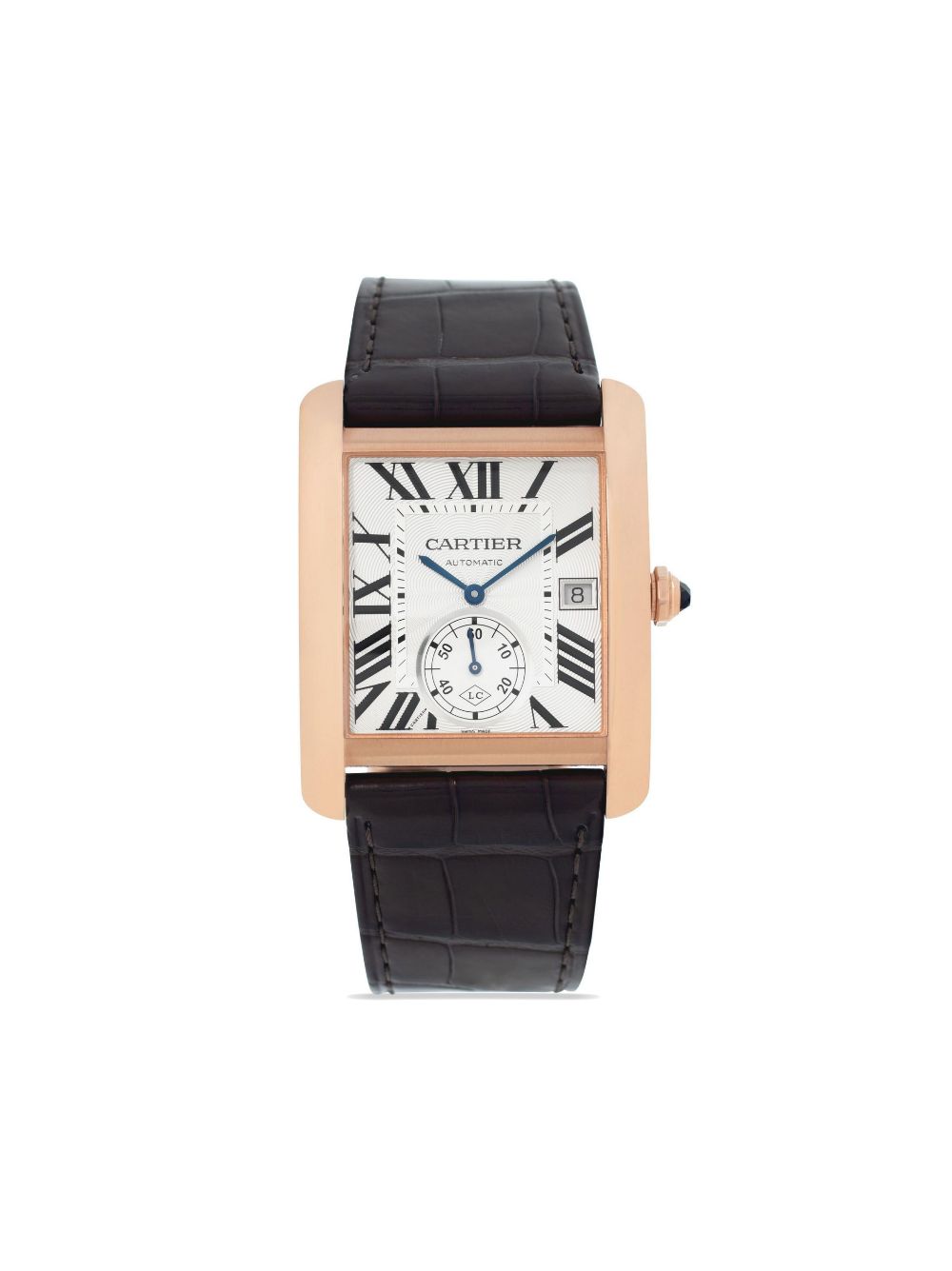 Pre-owned Cartier  Tank Mc 35mm In Silver