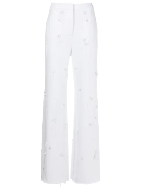 Andrea Bogosian Calça Elger com aplicação de paetês