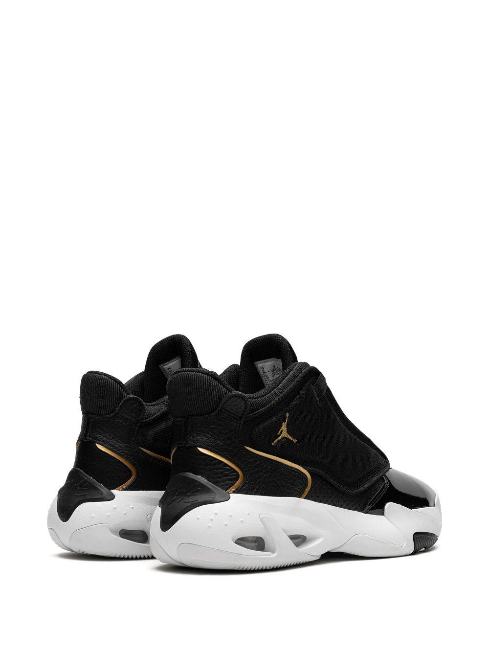 Shop Jordan Max Aura 4 "metallic Gold" Sneakers In Black