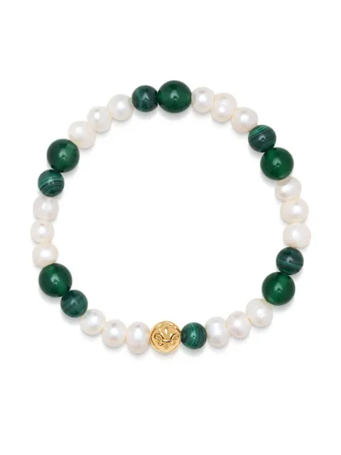 Nialaya Jewelry Zweifarbiges Perlenarmband