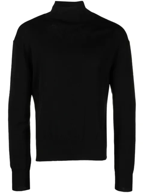 Lemaire mock-neck wool jumper