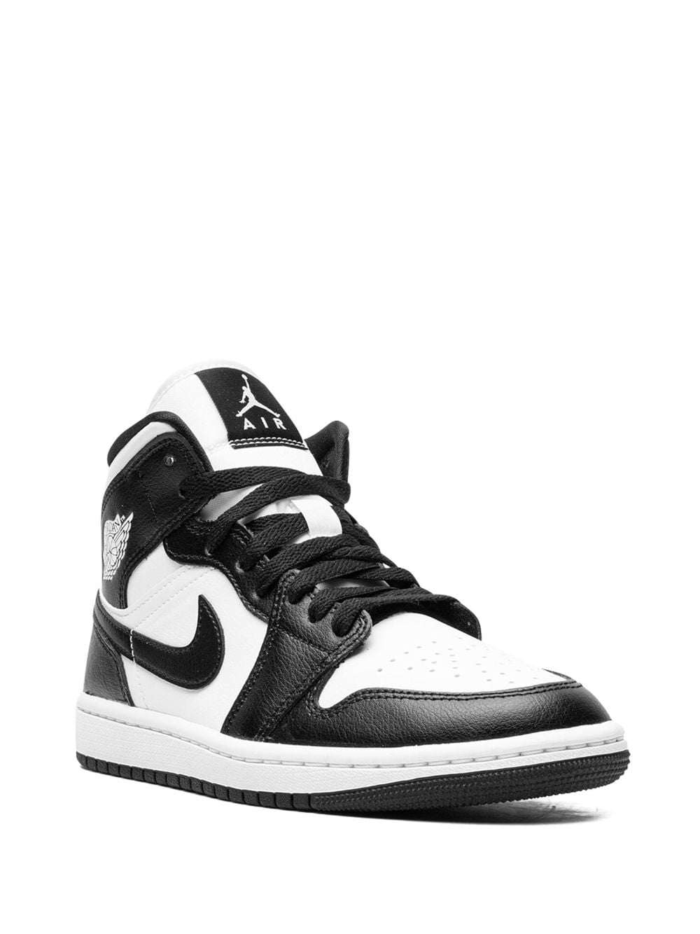 Shop Jordan Air  1 Mid "panda" Sneakers In Black