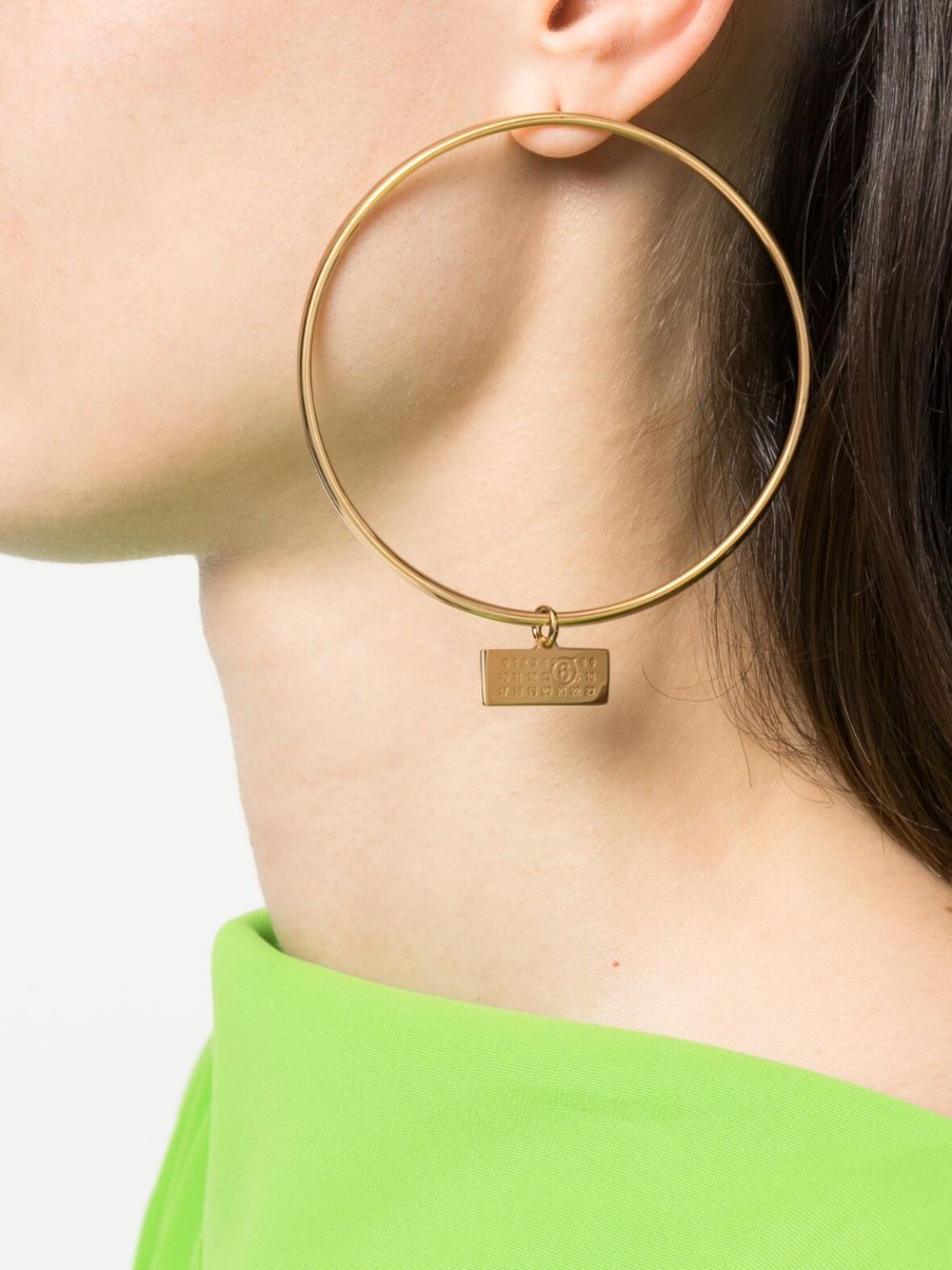 MM6 Maison Margiela 3 Tubing earrings - Goud