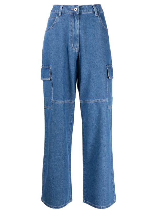 STUDIO TOMBOY cargo-pocket Cotton Jeans - Farfetch