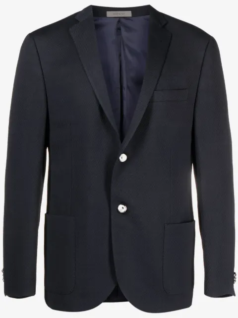Corneliani blazer con acabado texturizado y botones