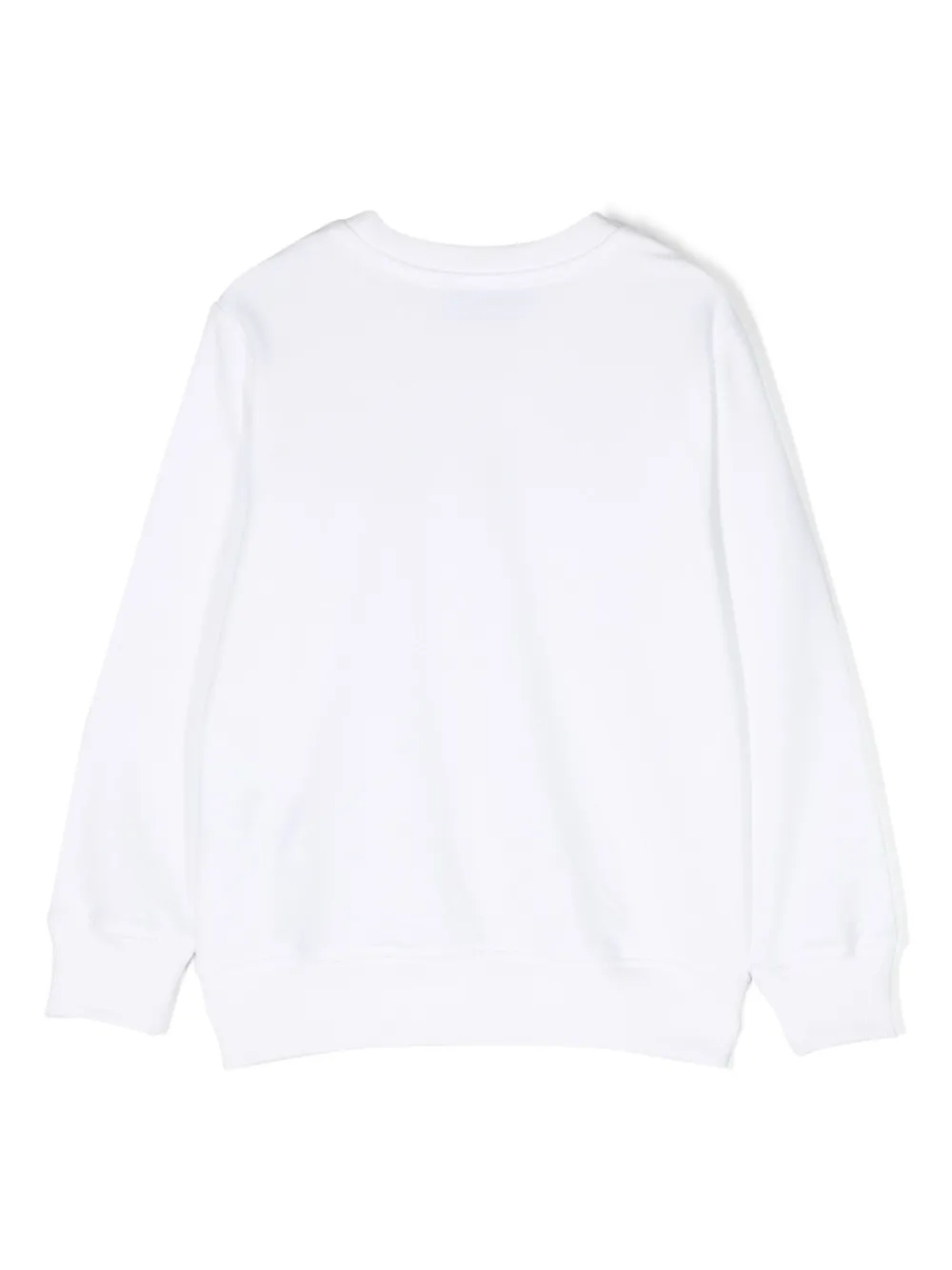 Moschino Kids Teddy-Bear print cotton sweatshirt - Wit