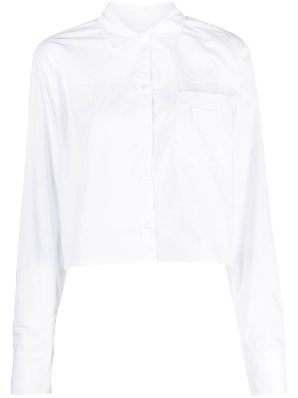 REMAIN box-pleat organic cotton shirt - White