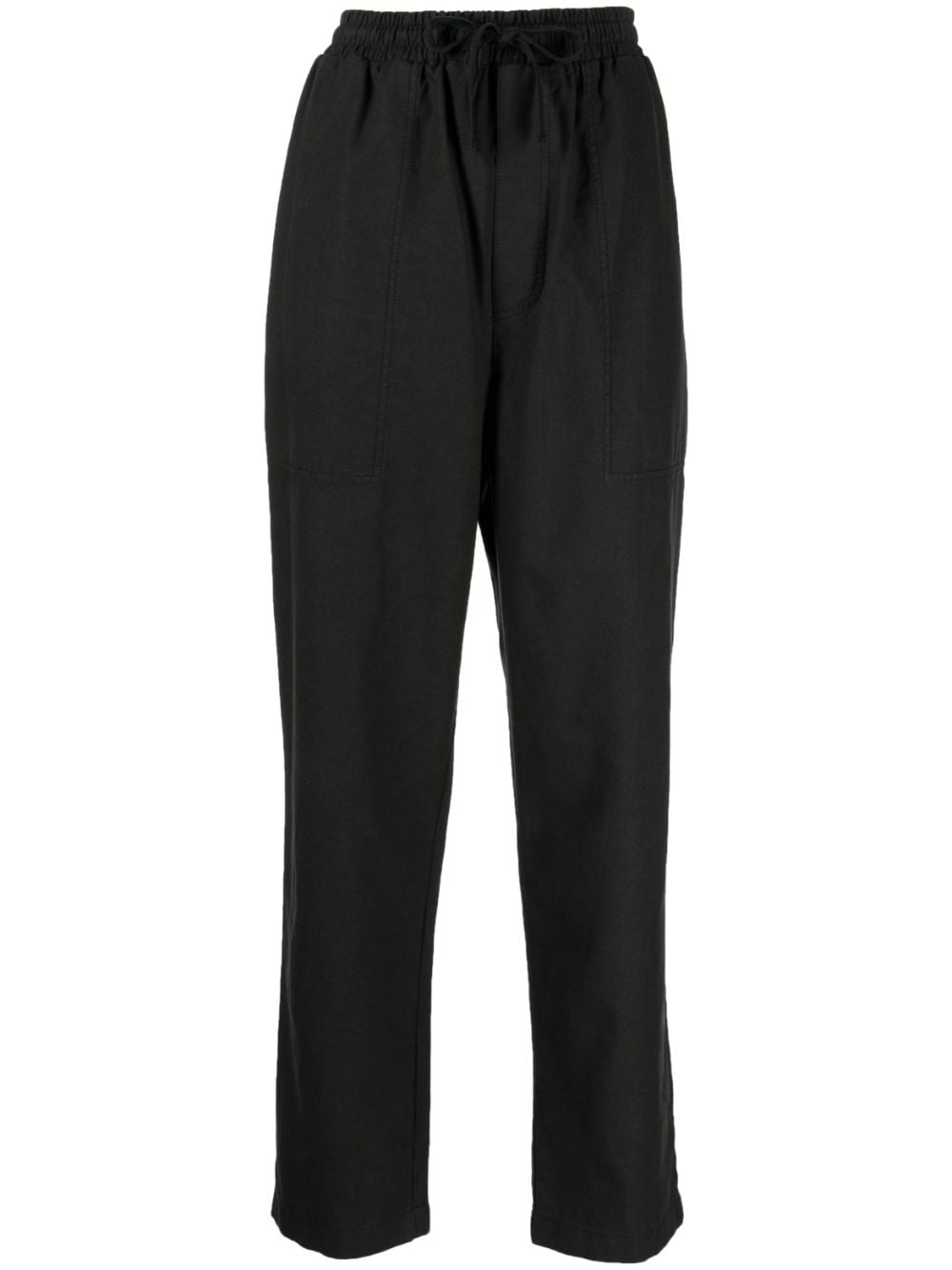 Studio Tomboy Drawstring-waistband Cotton Trousers In Black