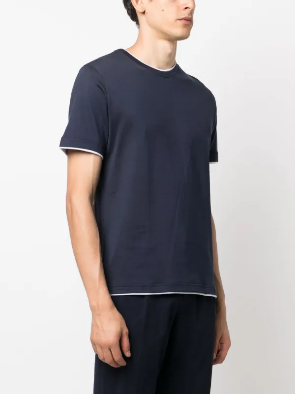 Tシャツ・カットソー Eleventy SS25 Eleventy Shirts Blue (K75CAMK02 TES0K17111) CREW NECK T-SHIRT – Eleventy Milano USA