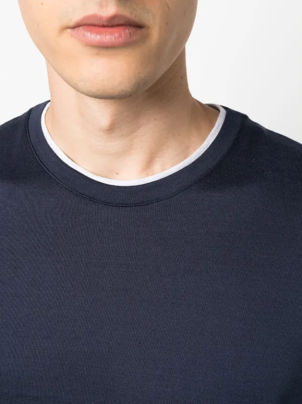 [ELEVENTY] コットン Tシャツ ブルー グレー Eleventy コットン Tシャツ | ブルー | FARFETCH JP