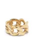 Maison Margiela logo-engraved chain-link ring - Gold