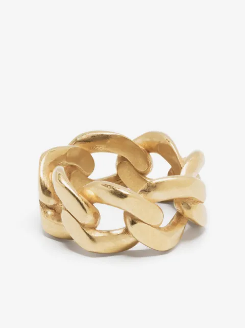Maison Margiela logo-engraved chain-link ring