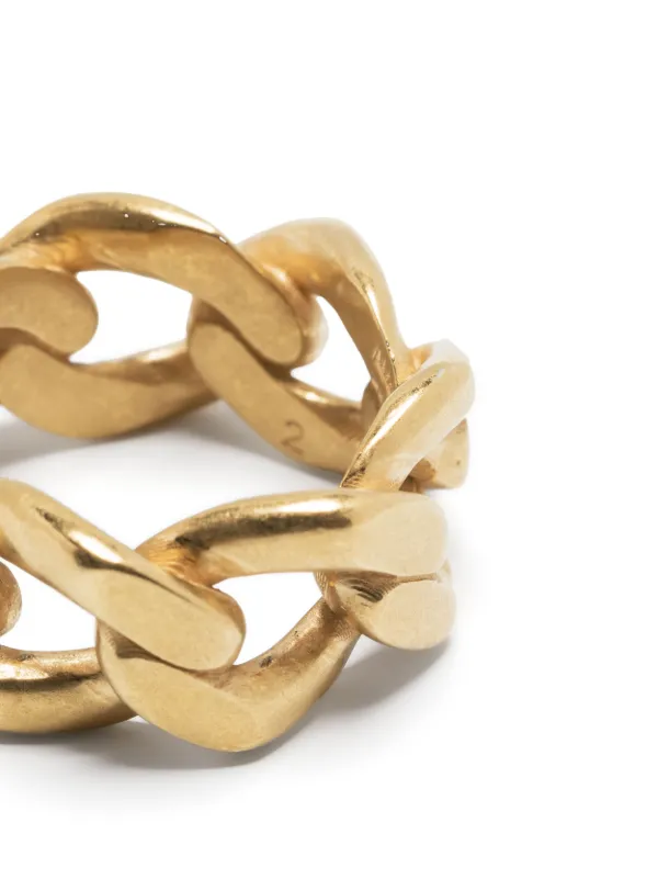 Maison Margiela logo-engraved chain-link Ring | Gold