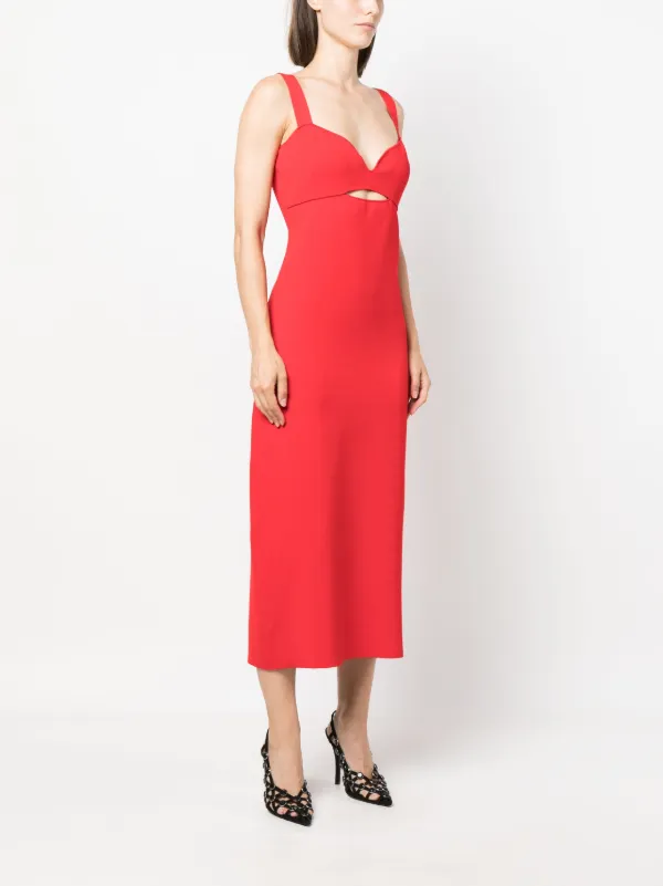 Roland Mouret Sleeveless cut out Midi Dress Farfetch