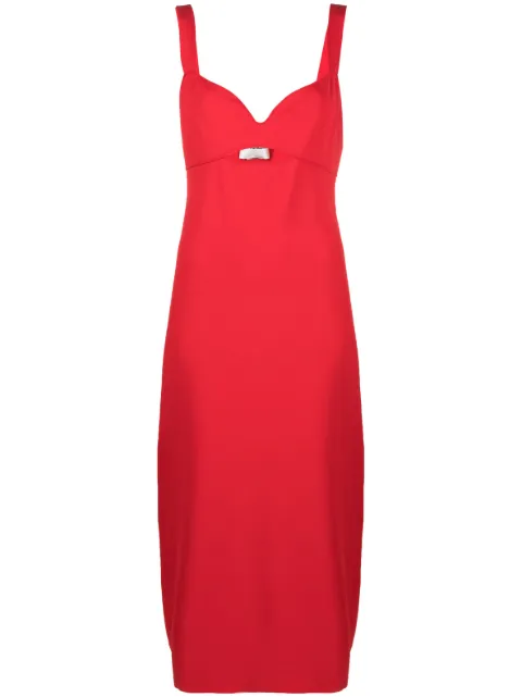Roland Mouret sleeveless cut-out midi dress RMPF23065MR - 0