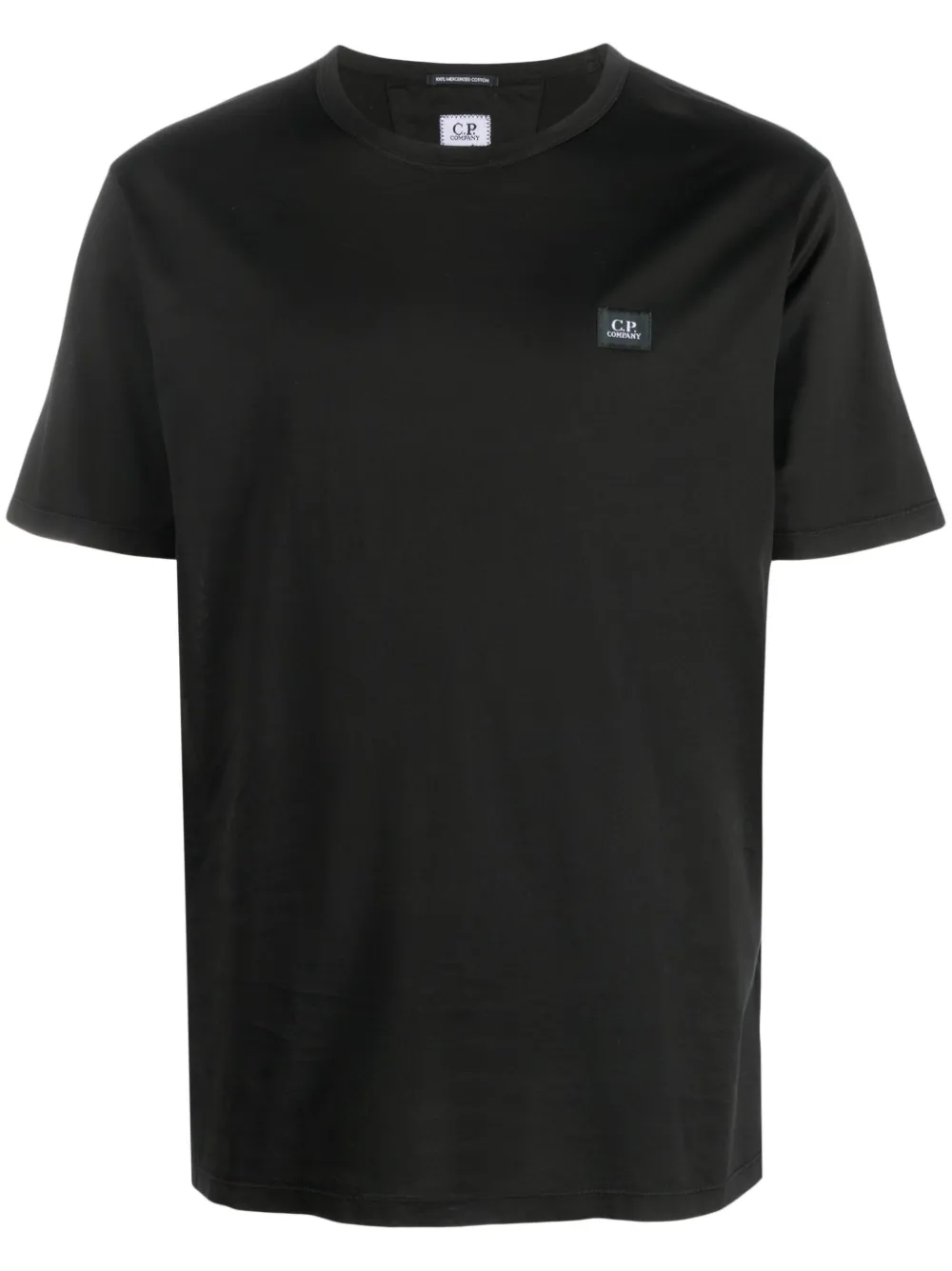 C.P. Company logo-patch cotton T-shirt | Black | Image 1