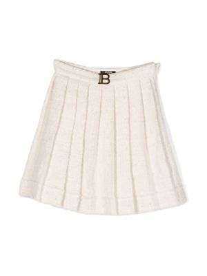 White pleated skirt on sale toddler