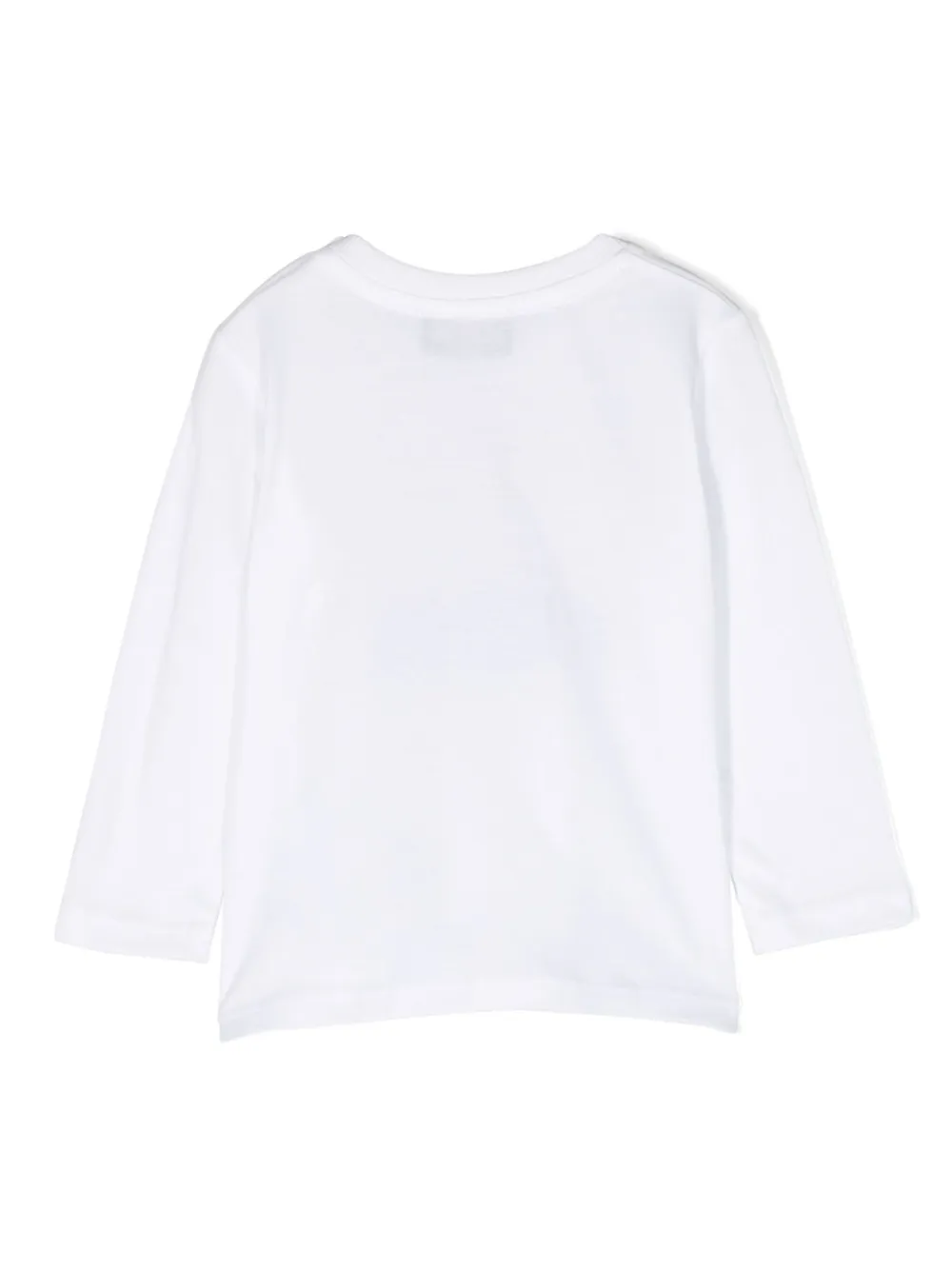 Moschino Kids Sweater met logoprint - Wit