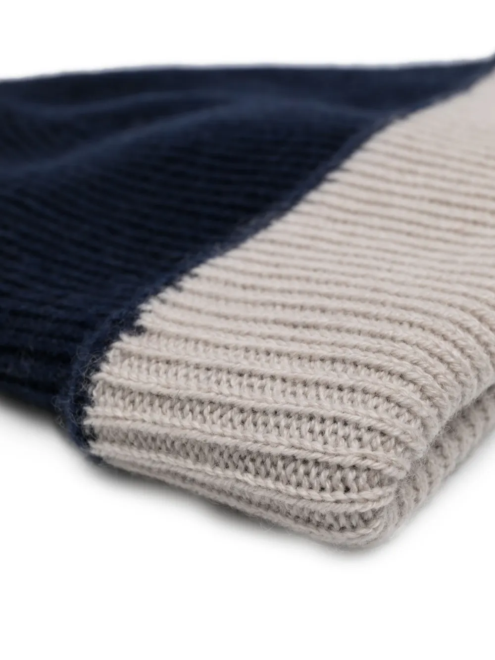 Eleventy Ribgebreide muts - Blauw