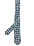 ETRO paisley-print jacquard silk tie - Blue