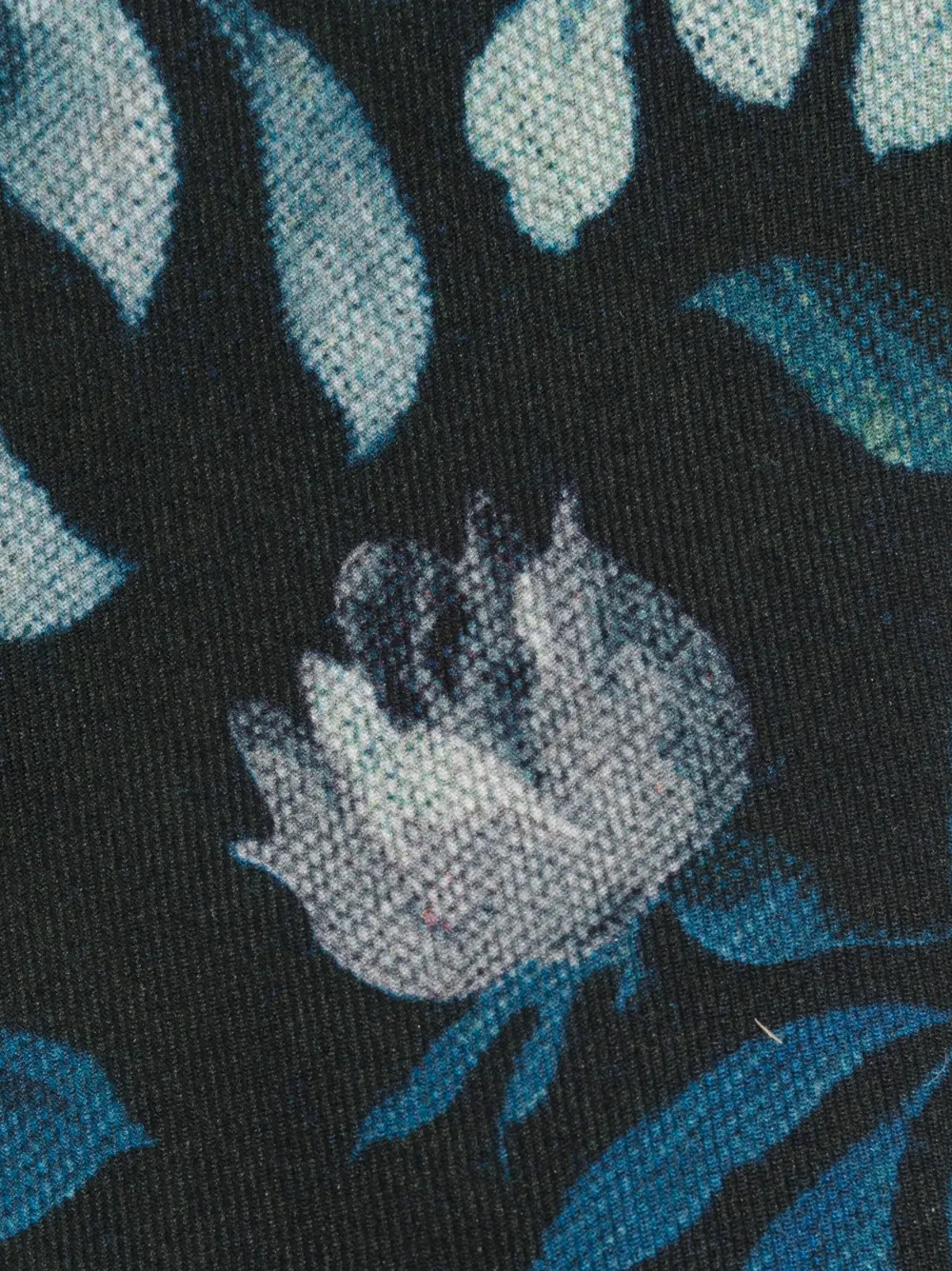 ETRO Stropdas met bloemenprint - Blauw