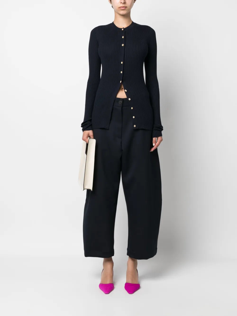 Studio Nicholson Broek met wijde pijpen - Blauw
