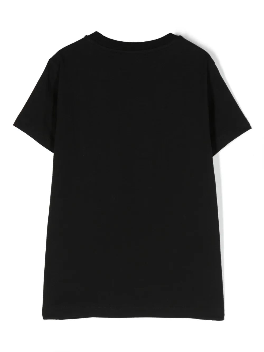 Moschino Kids logo-lettering cotton T-shirt - Zwart