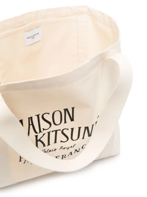 Maison kitsune canvas bag on sale