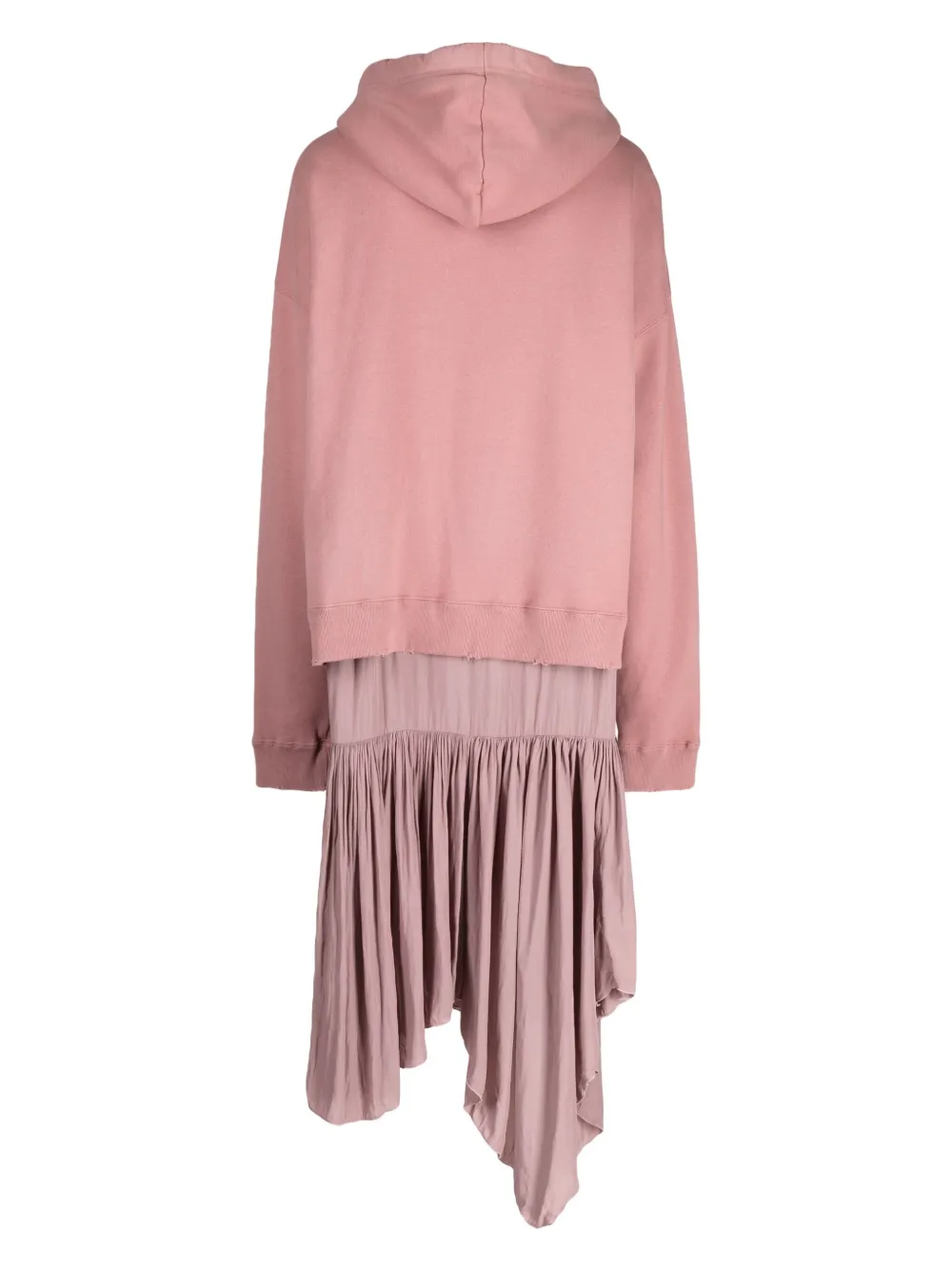 Maison Mihara Yasuhiro Jurk met hoodie - Roze