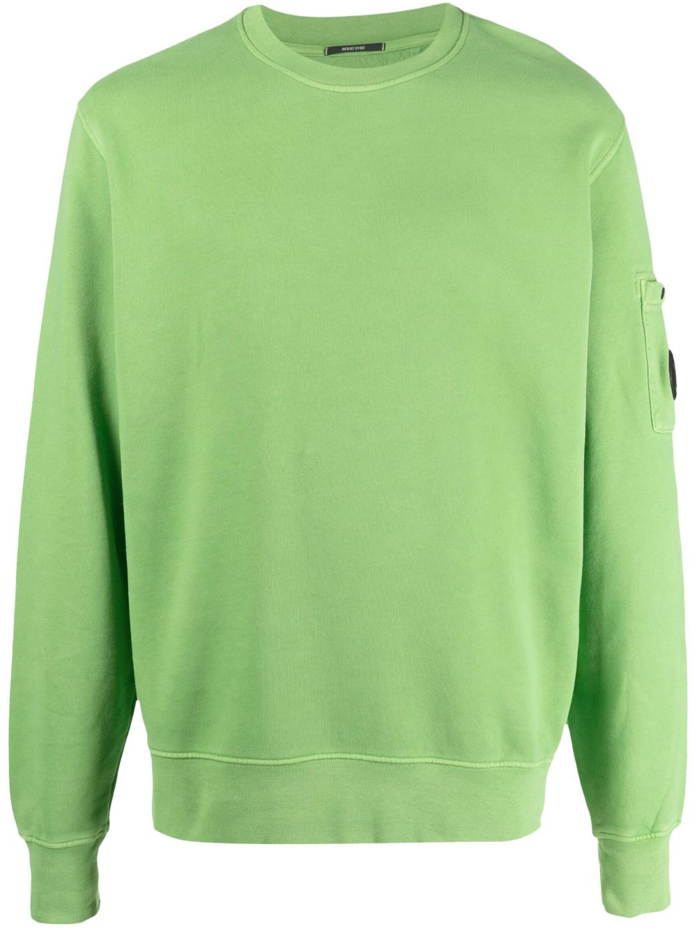 C.P. Company Lens-detail jersey-fleece jumper - Green