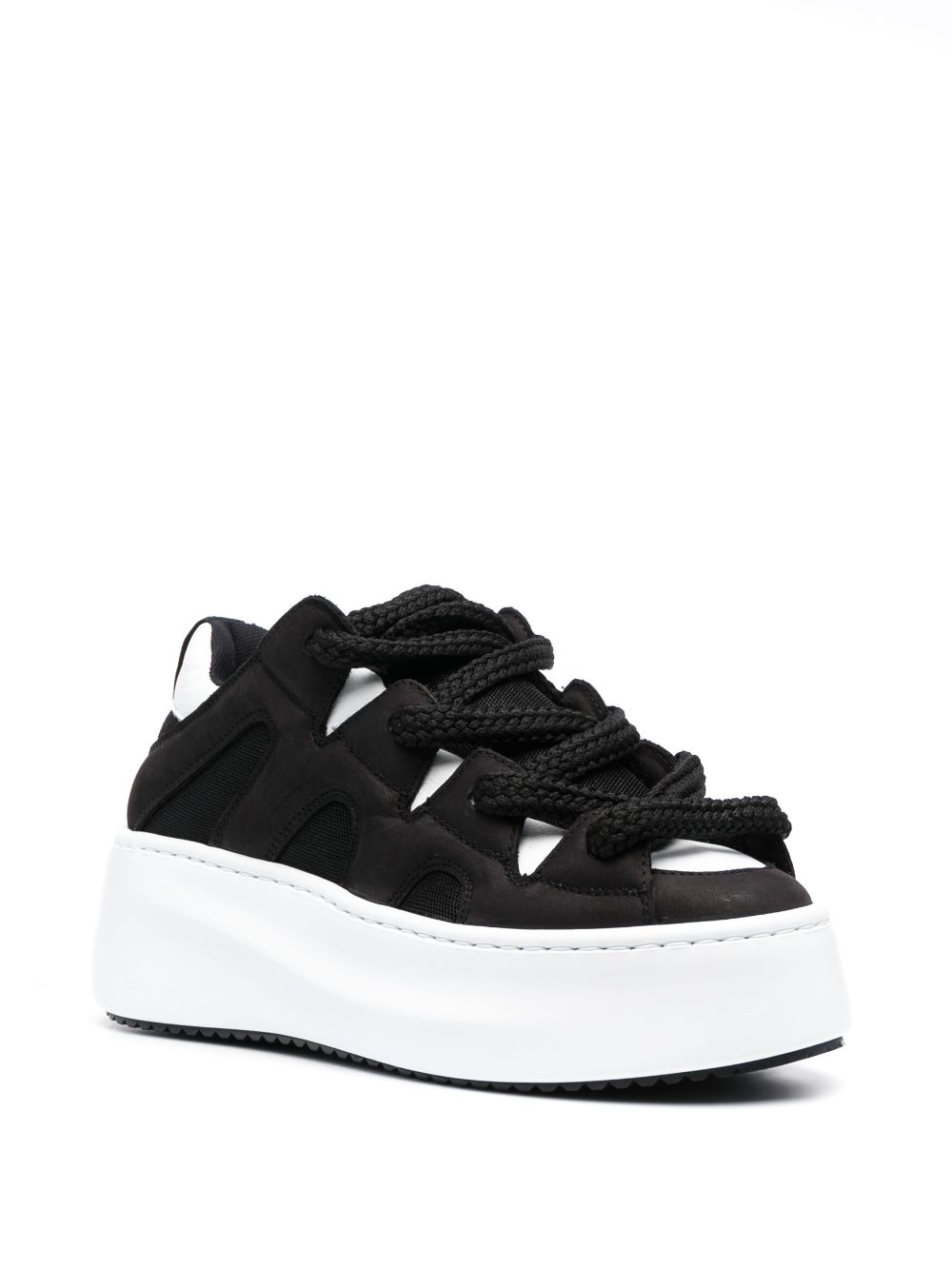 Vic Matie Sneakers met plateauzool - Zwart