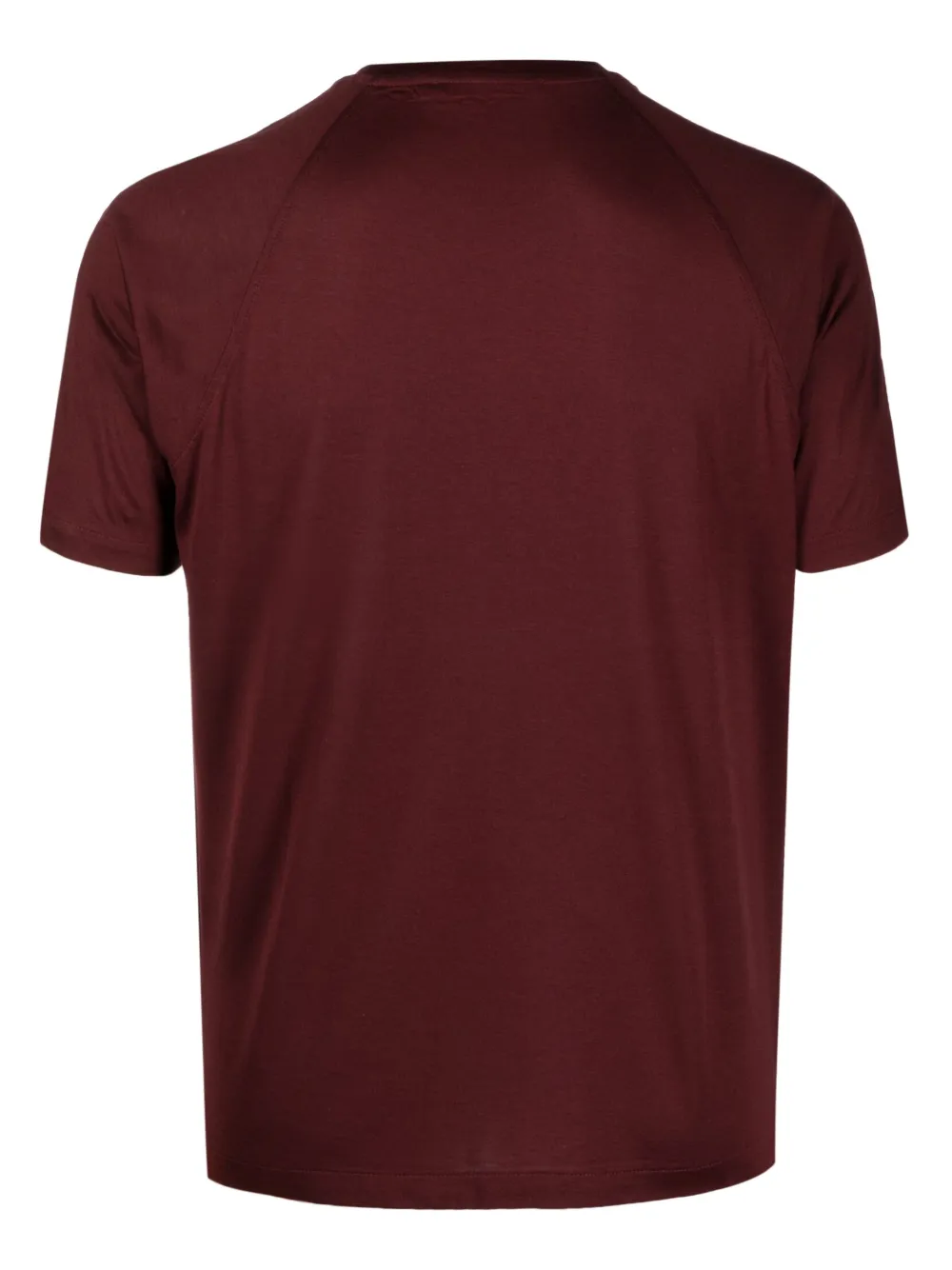 Corneliani crew-neck satin T-shirt - Rood