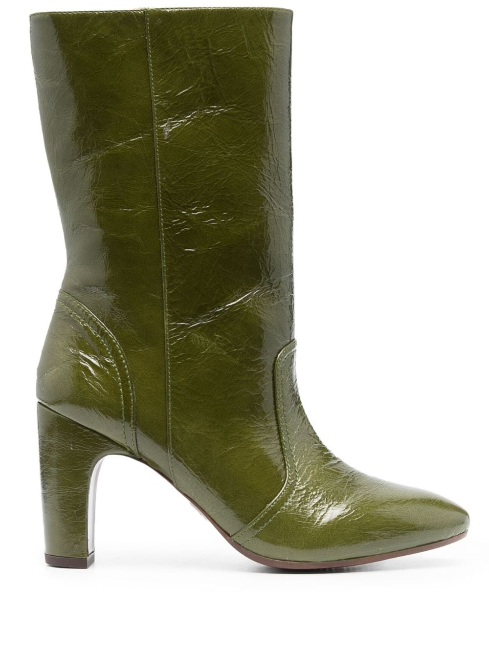 Chie Mihara Eyta 85mm Leather Boots In Green