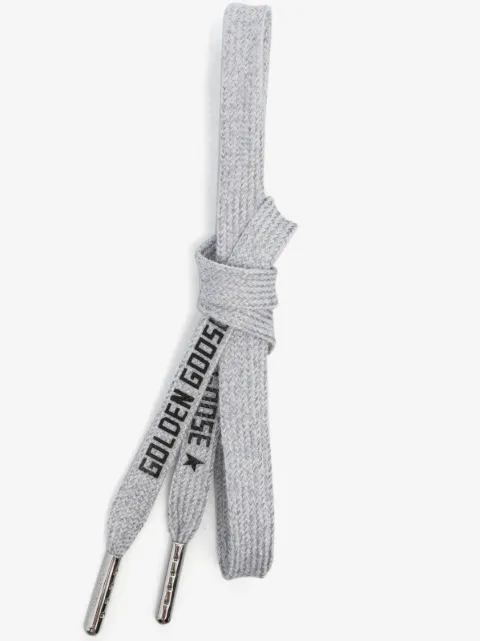 Golden Goose agujetas para zapatos con logo estampado