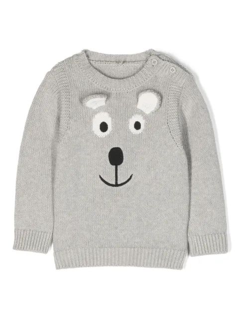 Stella McCartney Kids intarsia-knit cotton jumper