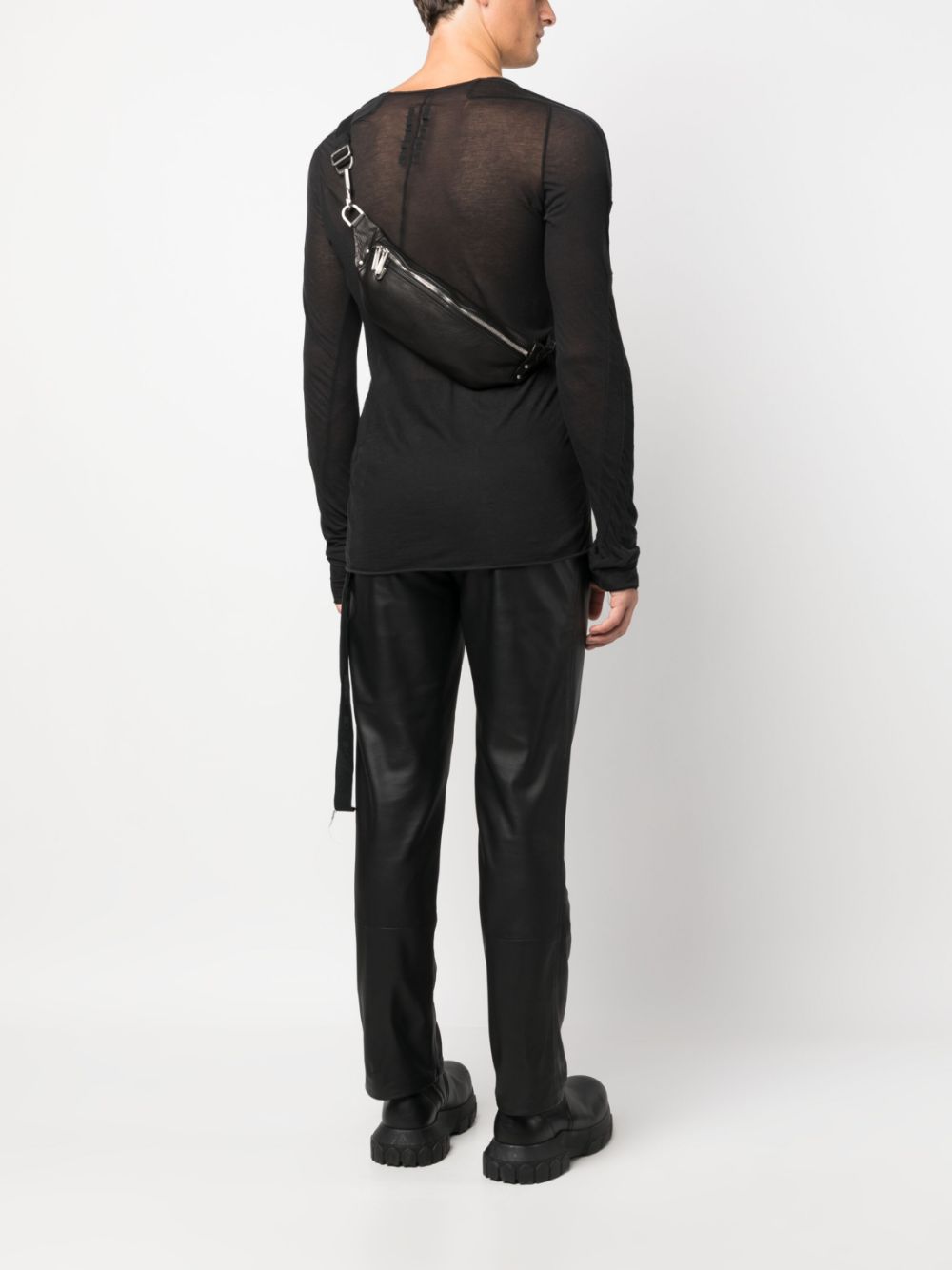 Rick Owens Luxor leather belt bag - Zwart