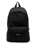 Balenciaga logo patch backpack - Black