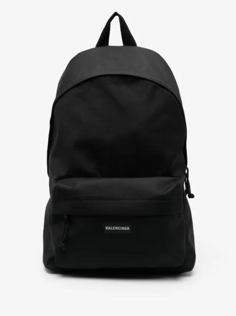 Balenciaga logo patch backpack