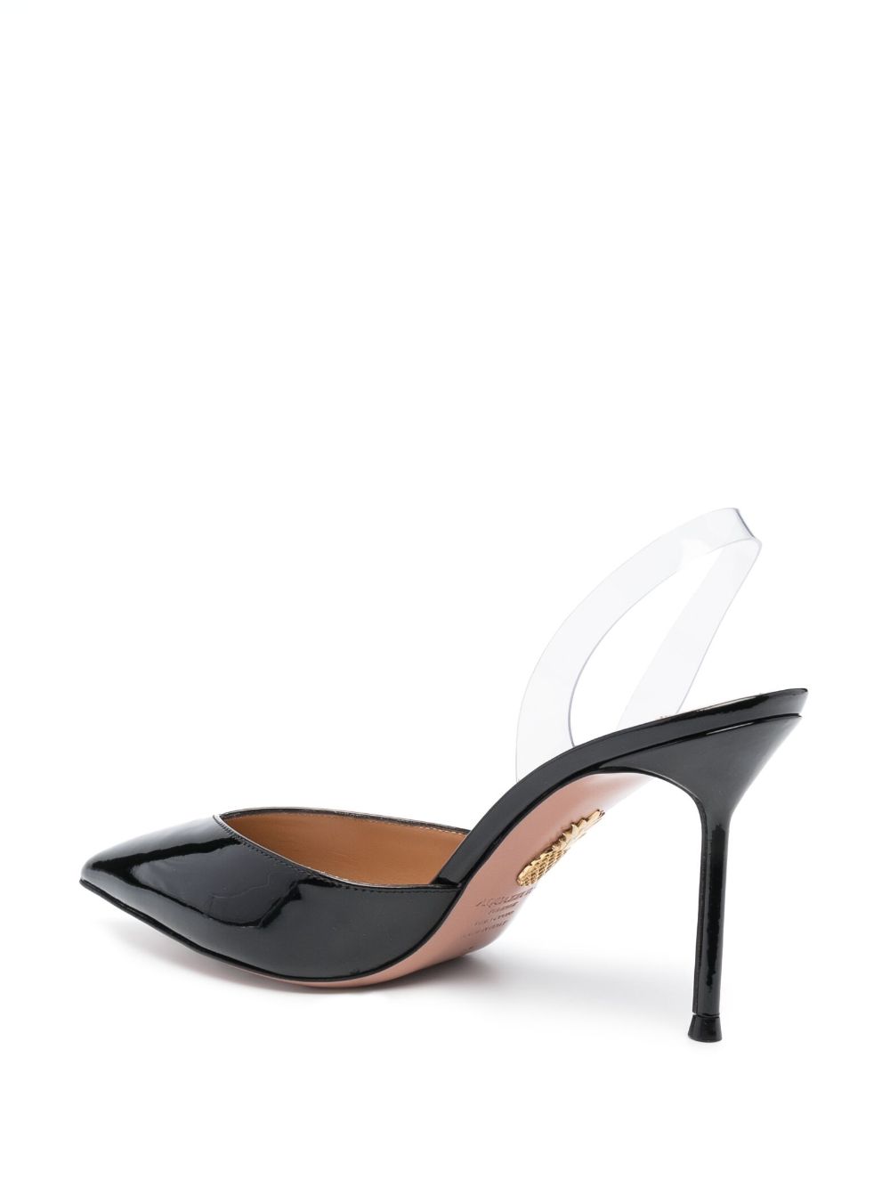 Aquazzura V Plexi 90mm slingback pumps Women