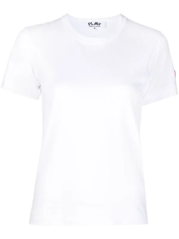 Comme Des Garçons Play logo-patch Cotton T-shirt White FARFETCH PH