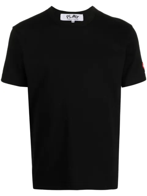 Comme Des Garçons Play camiseta con parche del logo