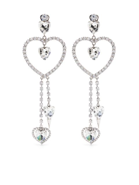 Alessandra Rich crystal-embellished drop earrings