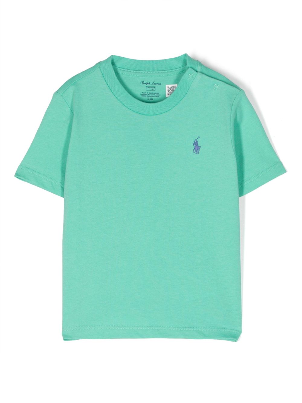 POLO RALPH LAUREN KIDS logo-patch cotton T-shirt - Green