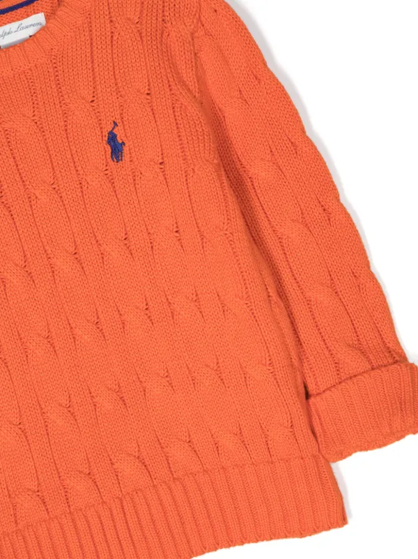 Orange ralph lauren jumper best sale