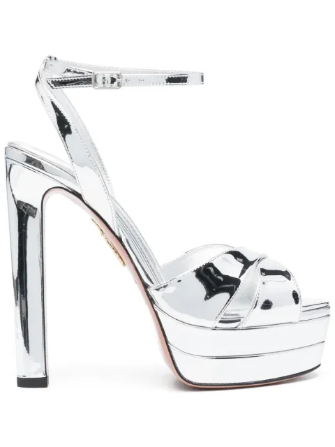 Aquazzura Divine Plateau 130mm platform sandals