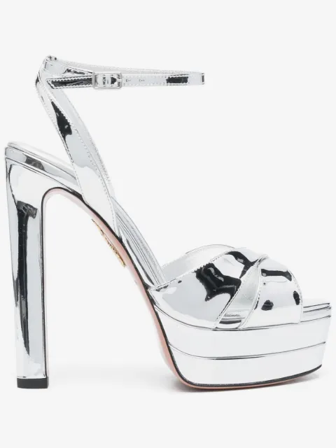 Aquazzura Divine Plateau 130mm platform sandals
