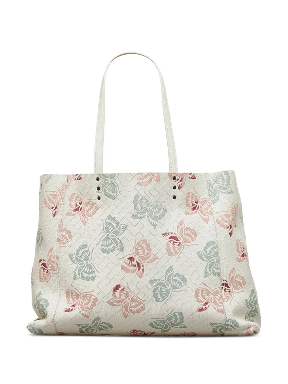 Bottega Veneta Pre-Owned Intrecciomirage Papillo tote bag - Beige