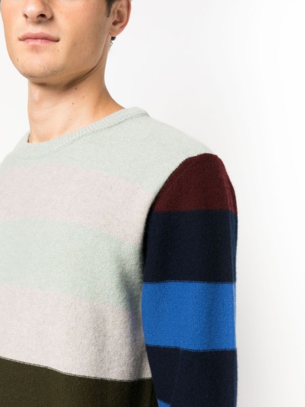 Paul Smith colour-block Lambs Wool Jumper - Farfetch